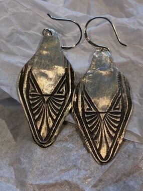 Sterling Silver Artisan Made Dangle Earrings